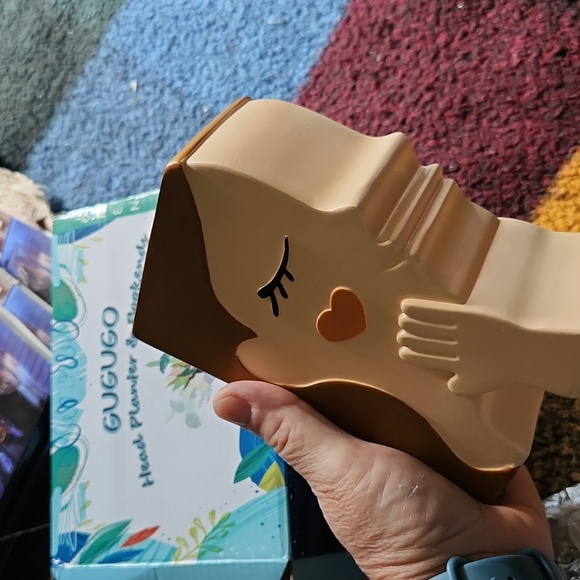 Gugugo Head Planter an Book End ☆ Brand New in box ☆ Super cute ☆ Home Decor - Picture 6 of 13